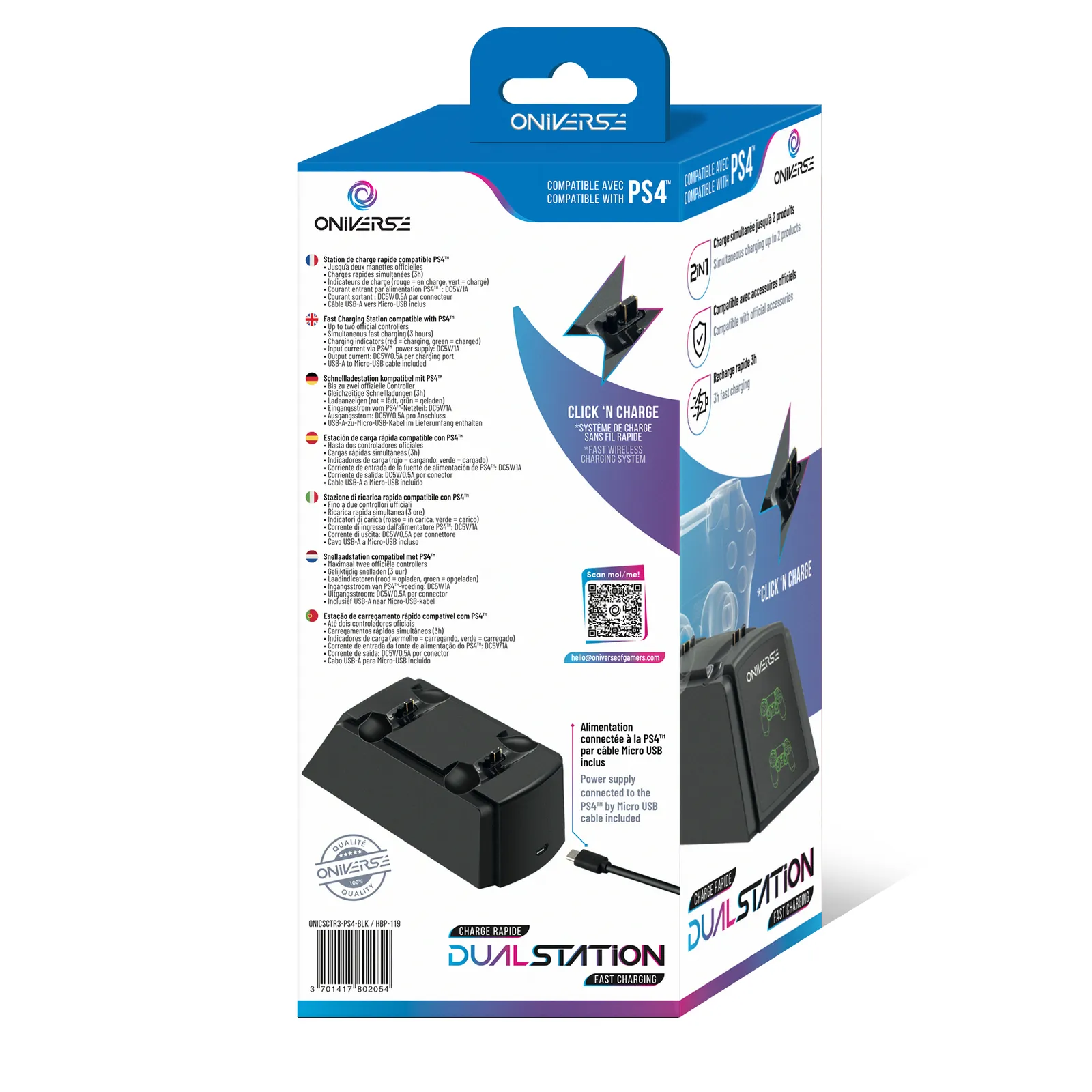 Oniverse ONICSCTR3-PS4-BLK game console part/accessory – slika 9