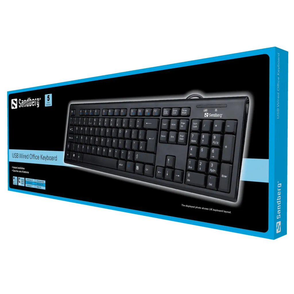 Sandberg Wired USB Office UK keyboard – slika 2