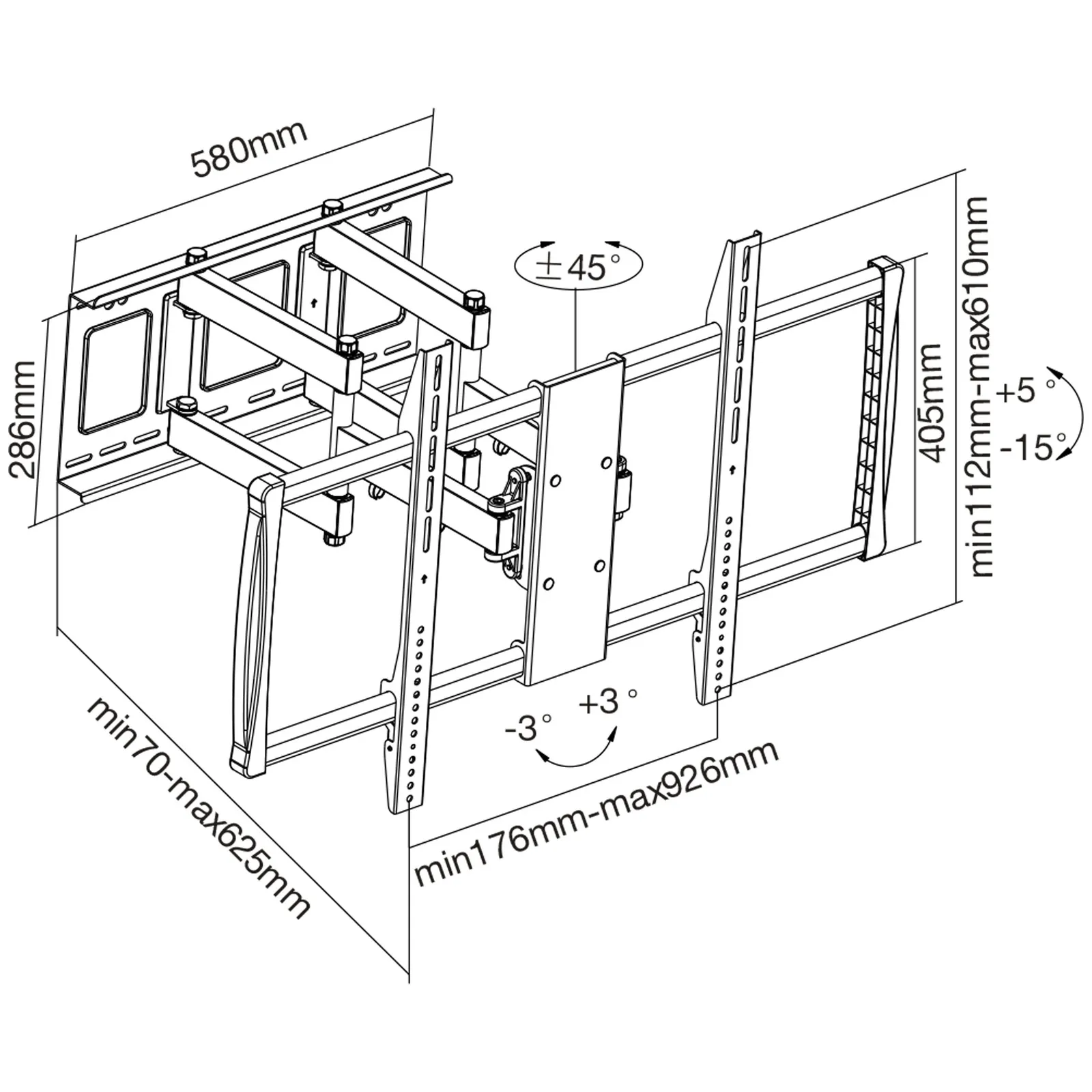 InLine 23111A TV mount/stand – slika 2