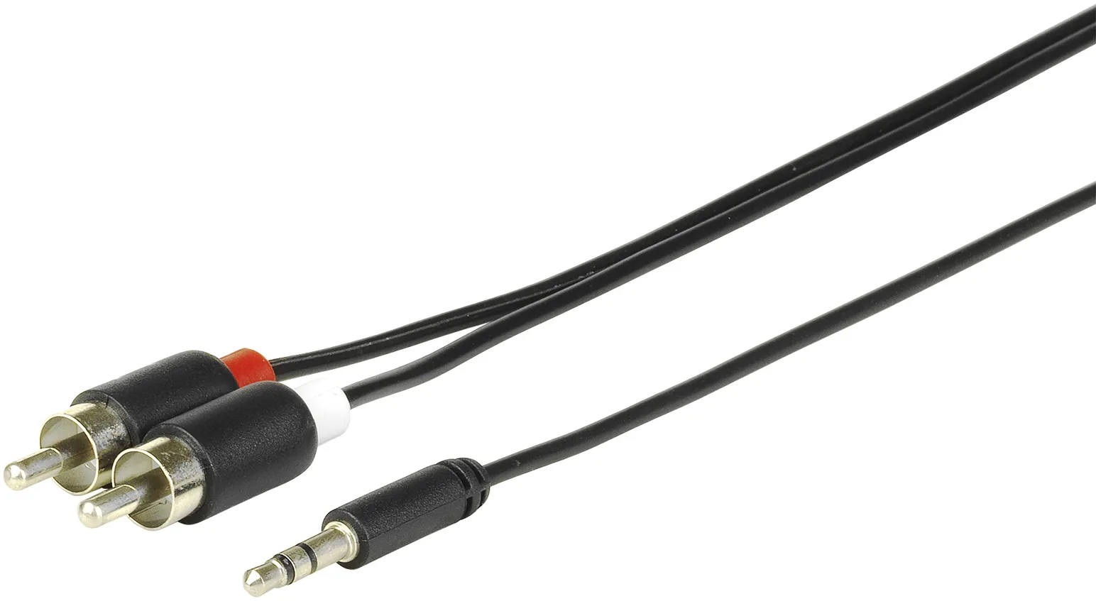 eSTUFF 5.0m 3.5mm - 2x RCA audio cable