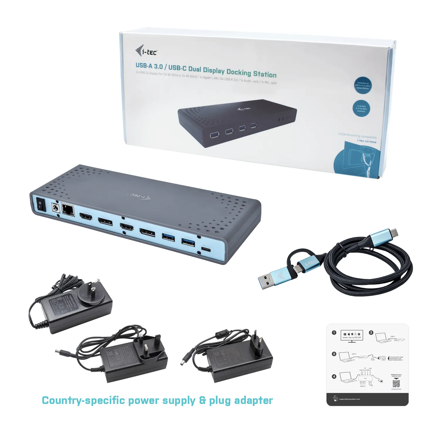 i-tec CADUAL4KDOCK laptop dock/port replicator – slika 7
