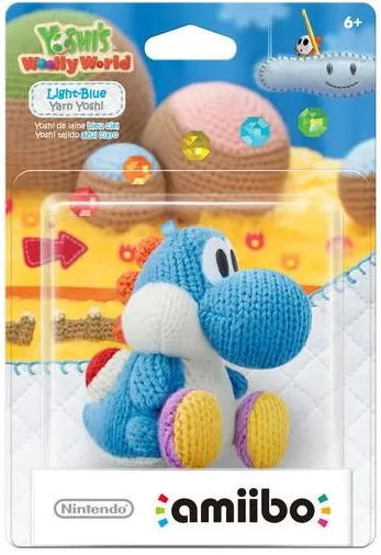 Nintendo Amiibo - Light Blue Yarn Yoshi