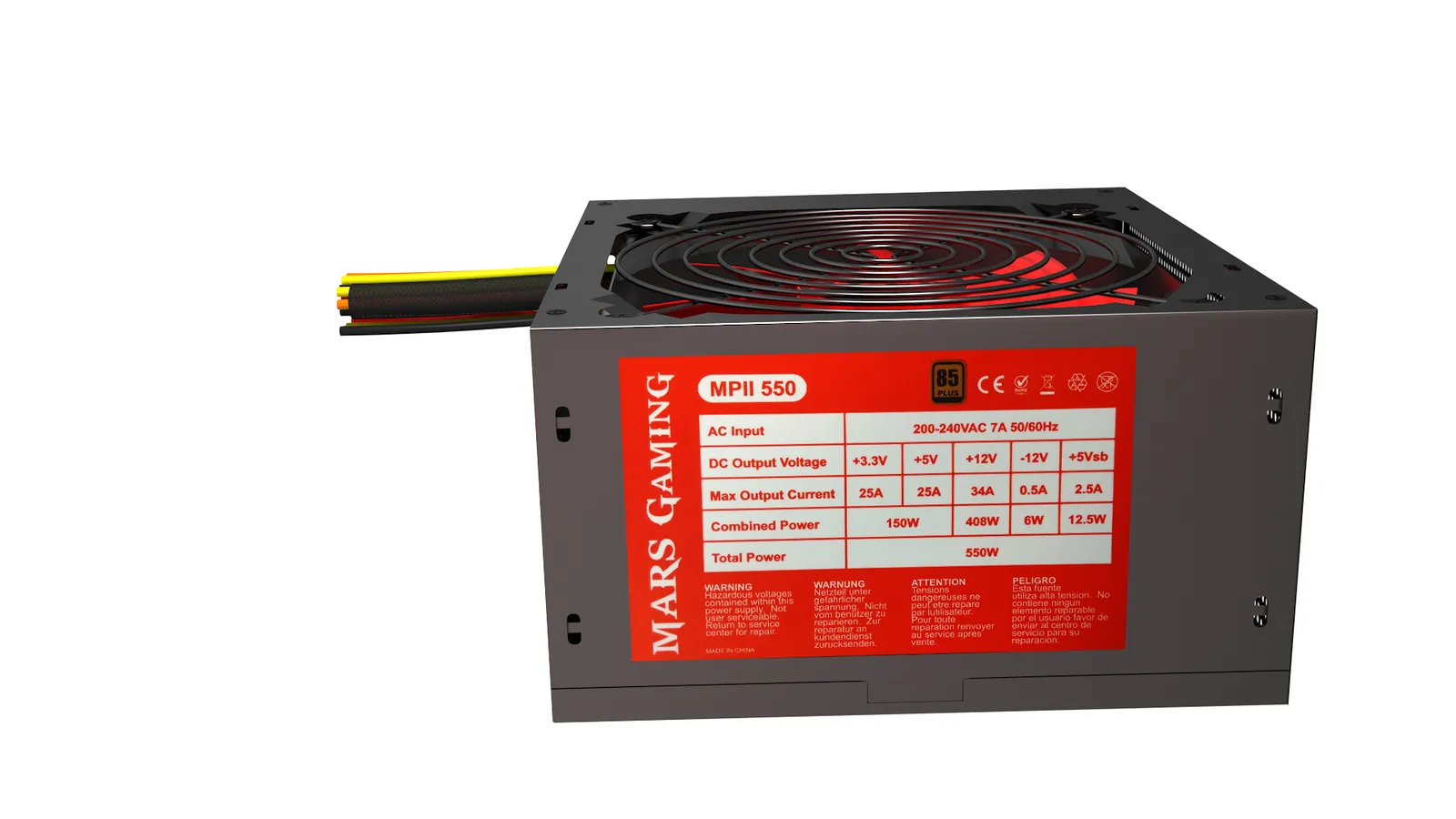 Mars Gaming MPII550 power supply unit – slika 2