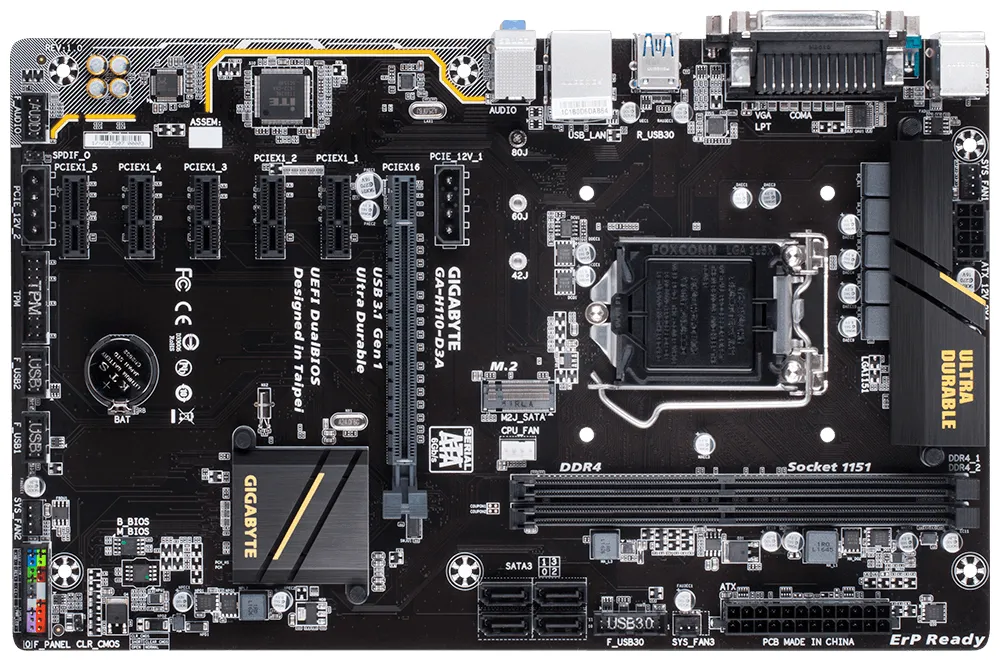 GIGABYTE H110-D3A – slika 2