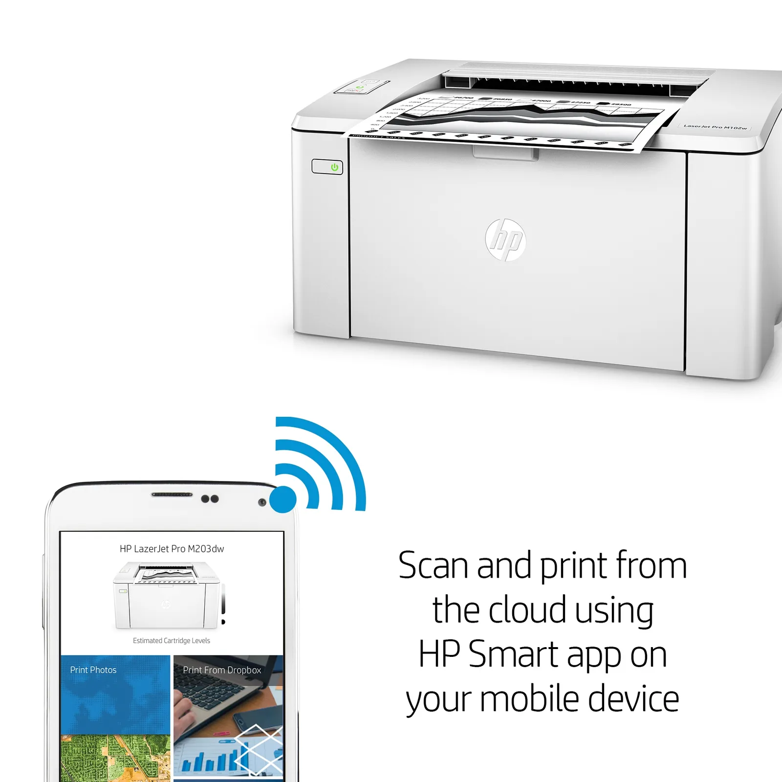 HP LaserJet Pro M102w Printer – slika 9