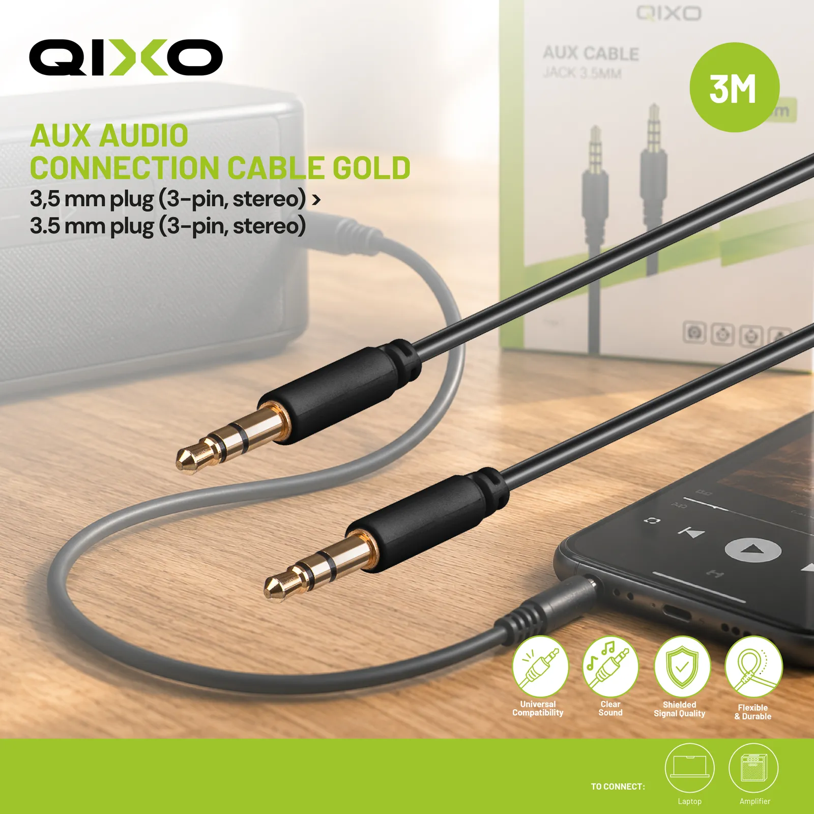 Qixo QXJACK35MM3MK audio cable – slika 4