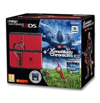 Nintendo New 3DS + Xenoblade + Coverplate portable game console