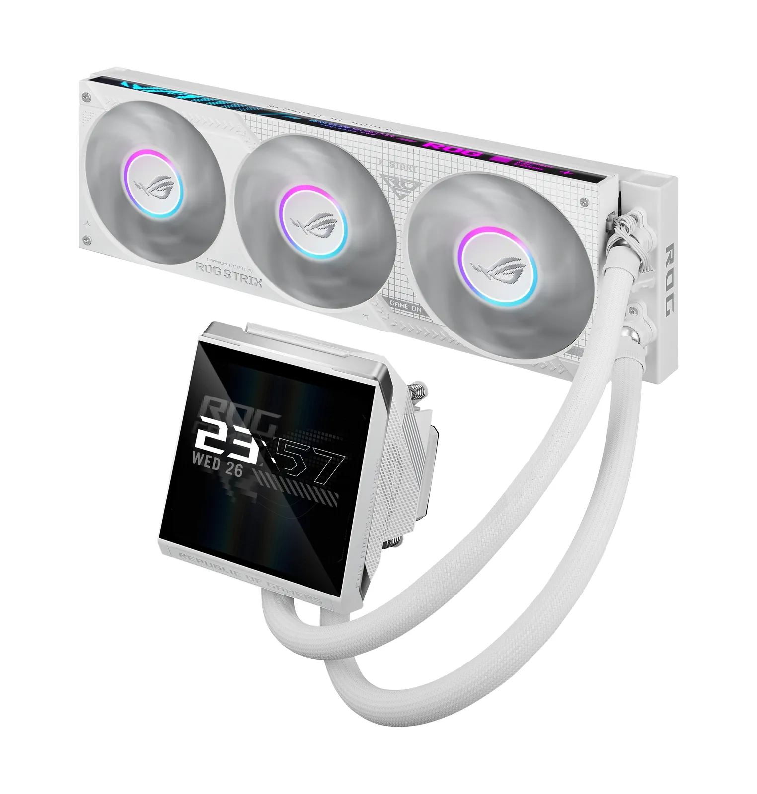 ASUS ROG Strix LC IV 360 ARGB LCD White Edition – slika 4