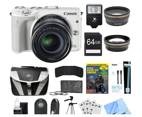 Canon EOS M3 + EF-M 18-55mm + 64GB Deluxe Bundle – slika 5