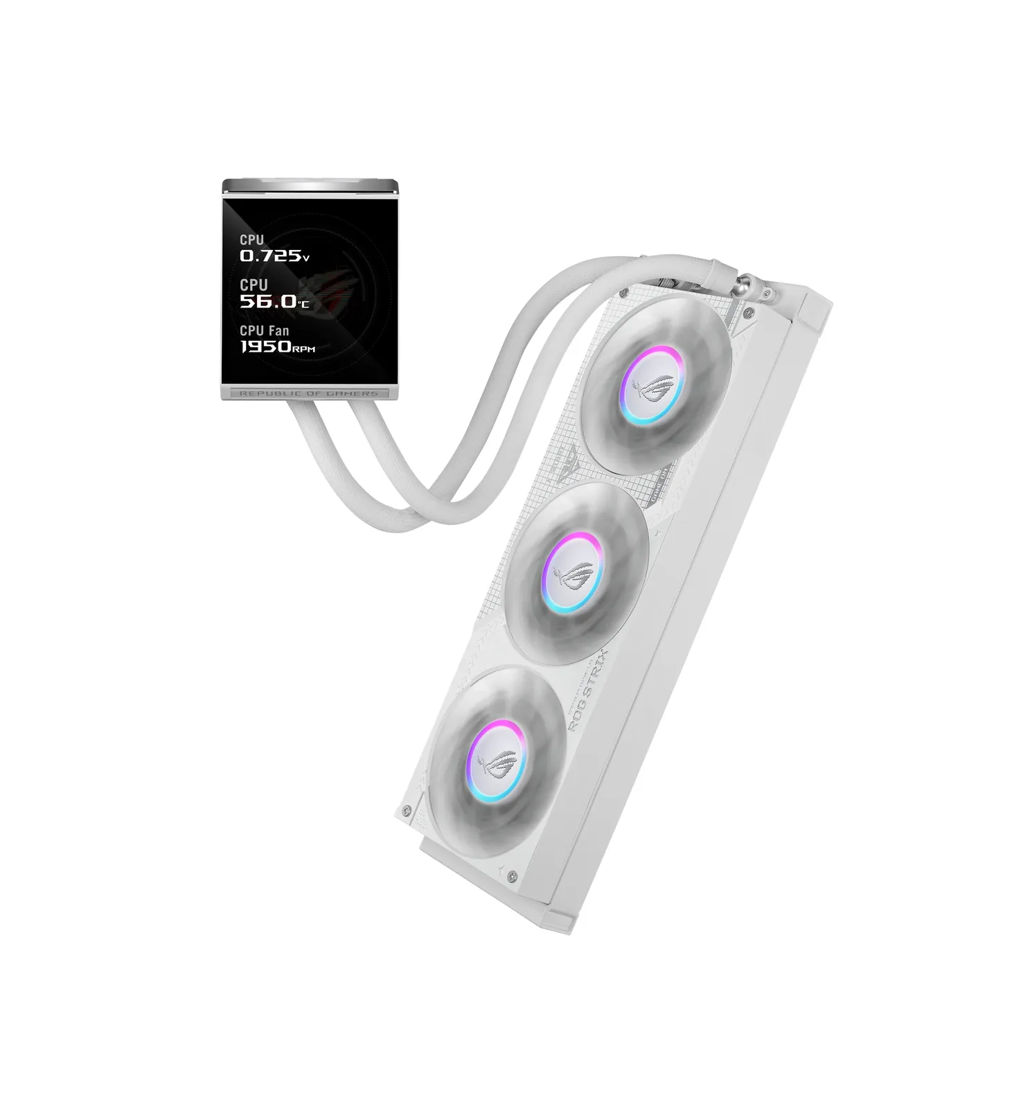 ASUS ROG Strix LC IV 360 ARGB LCD White Edition – slika 5