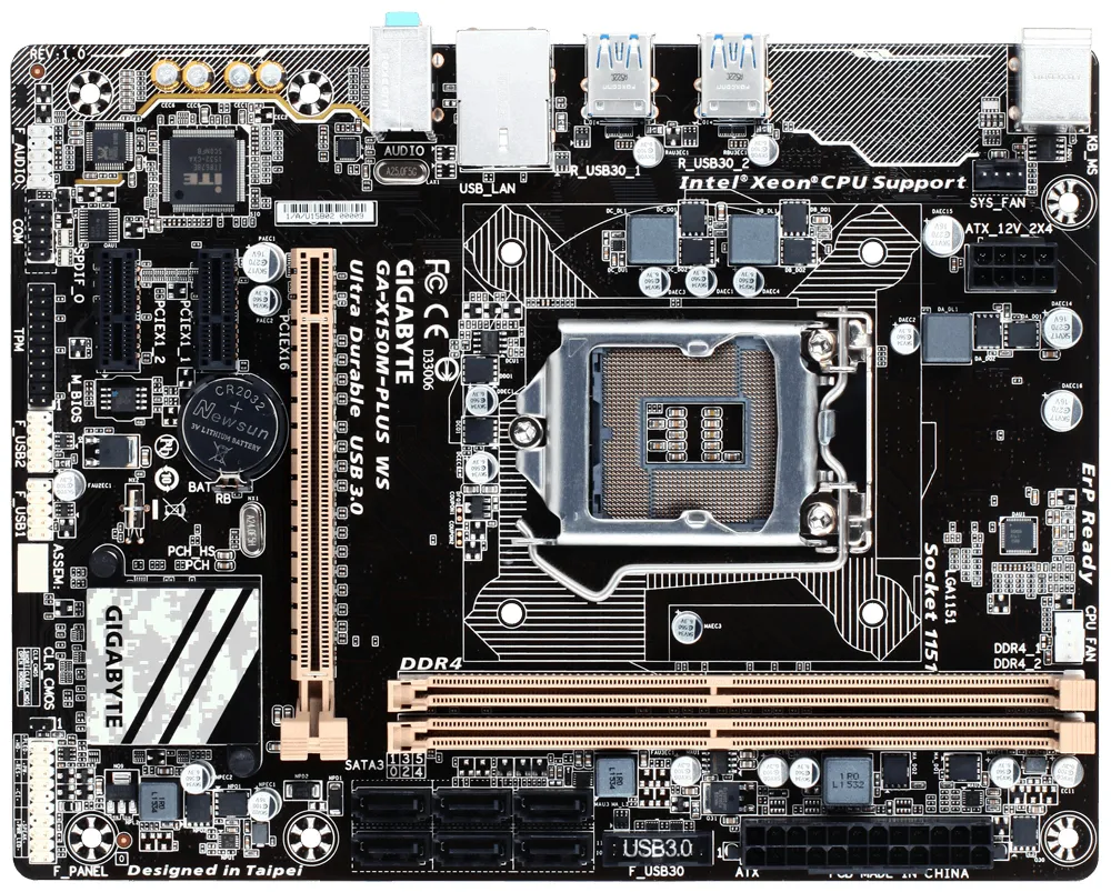 GIGABYTE GA-X150M-PLUS WS motherboard – slika 2