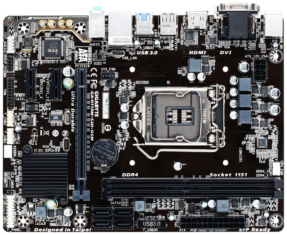 GIGABYTE GA-H110M-S2H-GSM motherboard – slika 2