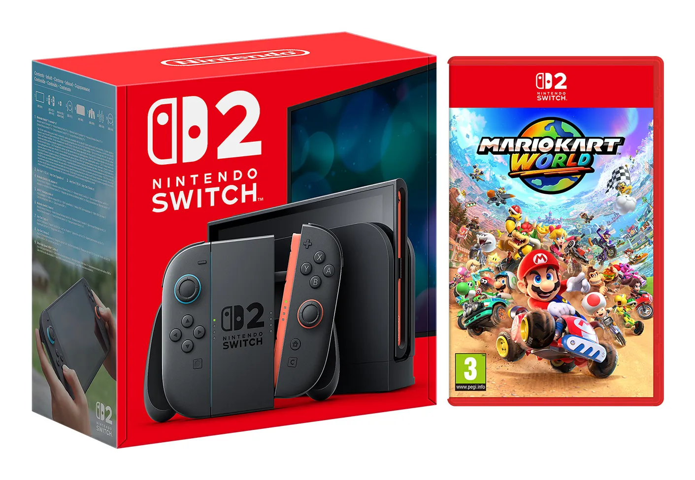Nintendo Switch 2 + Mario Kart World portable game console – slika 2