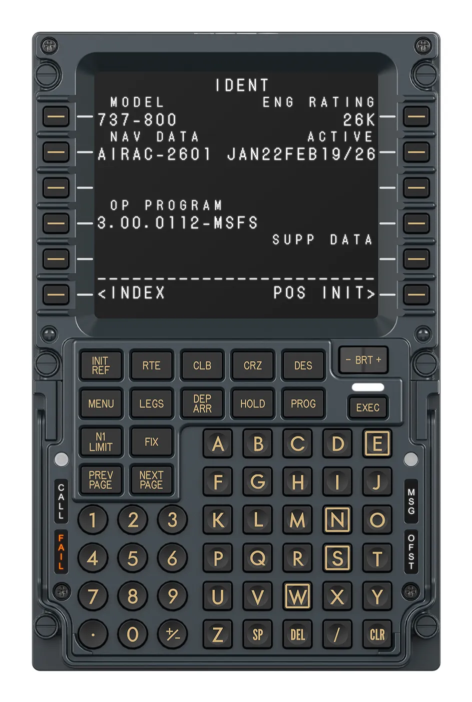 Moza Racing MB7F Flight Computer Display