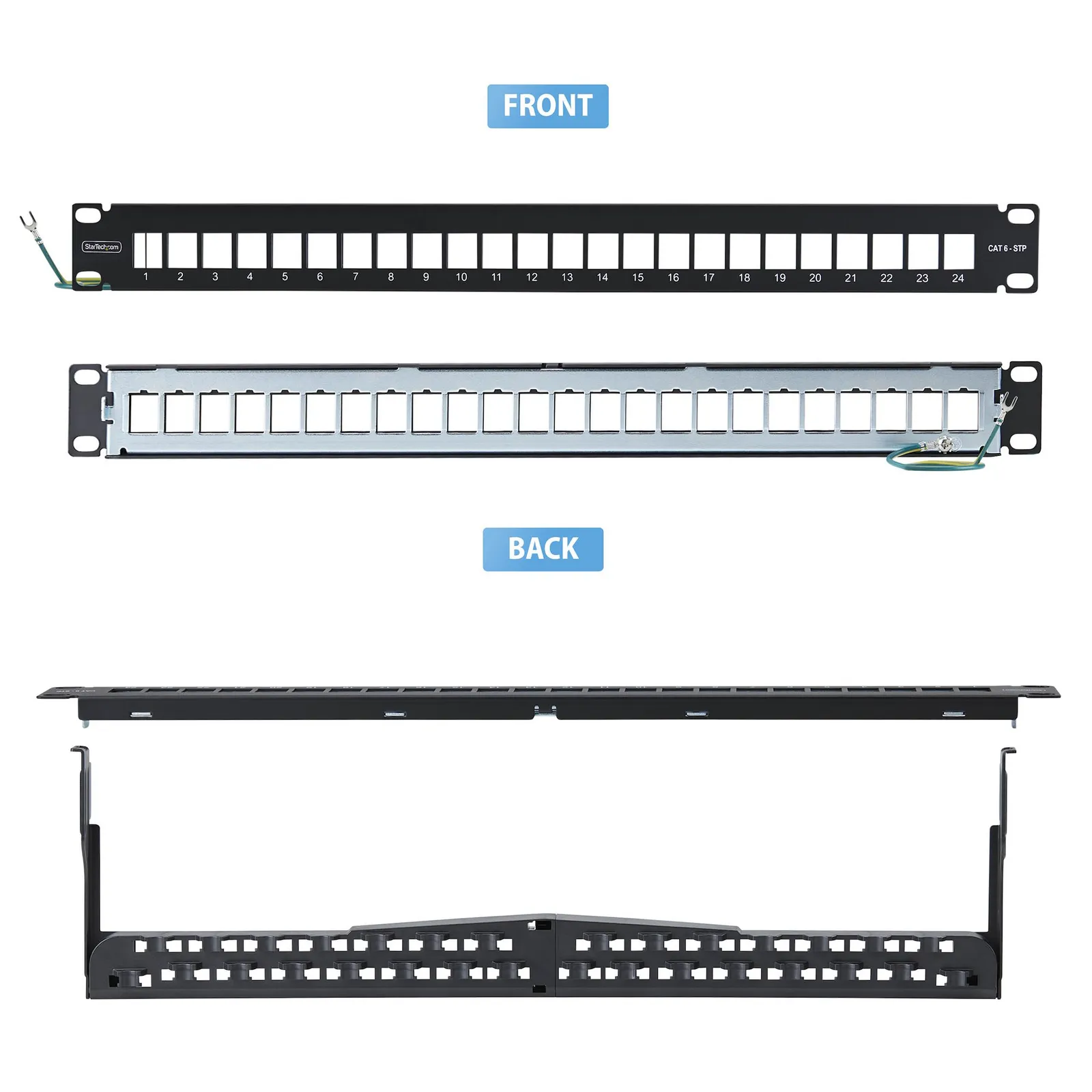 StarTech.com C6PANELSTP241U patch panel – slika 2