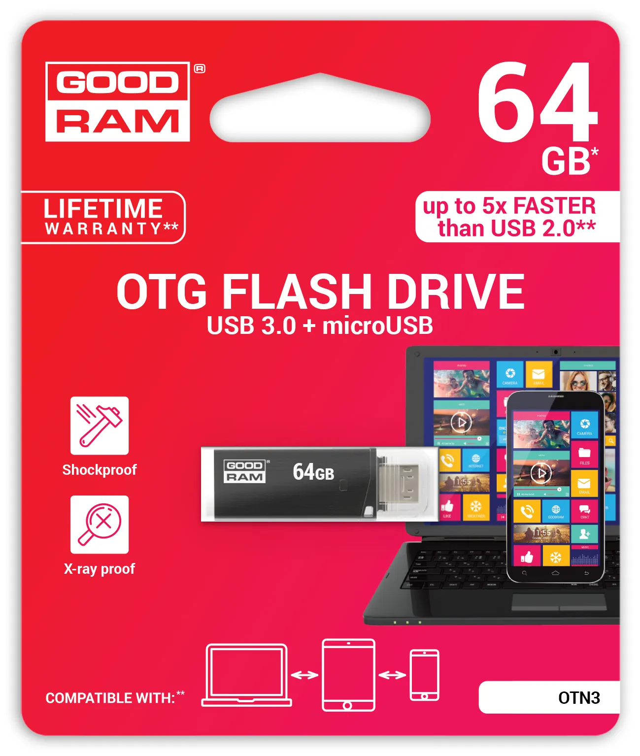 Goodram TWIN 64GB USB 3.0 USB flash drive – slika 5