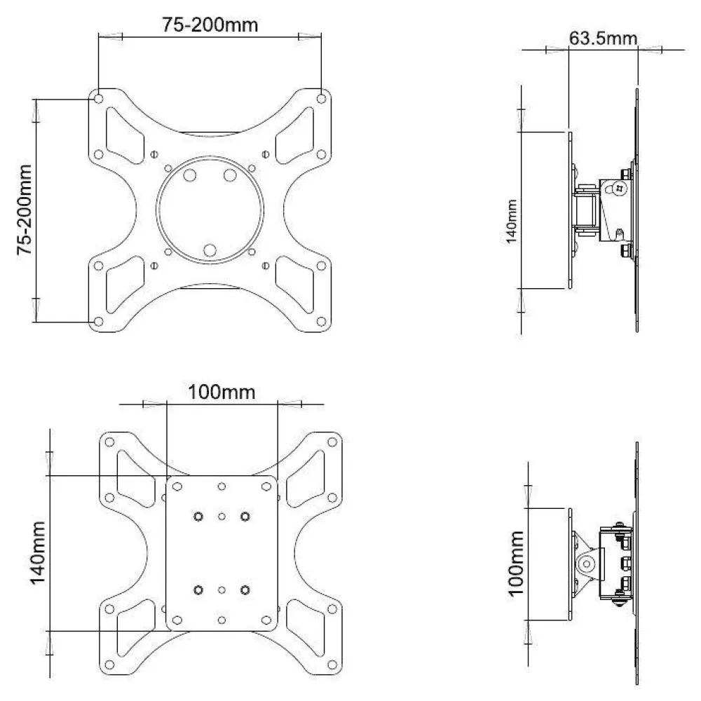 Techly ICA-LCD 2900WH TV mount/stand – slika 6