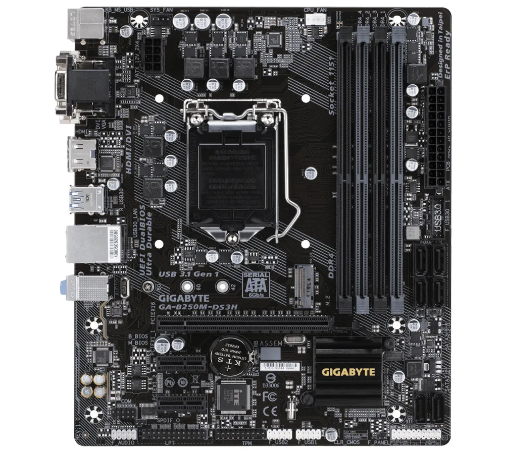 GIGABYTE GA-B250M-DS3H Bulk – slika 2