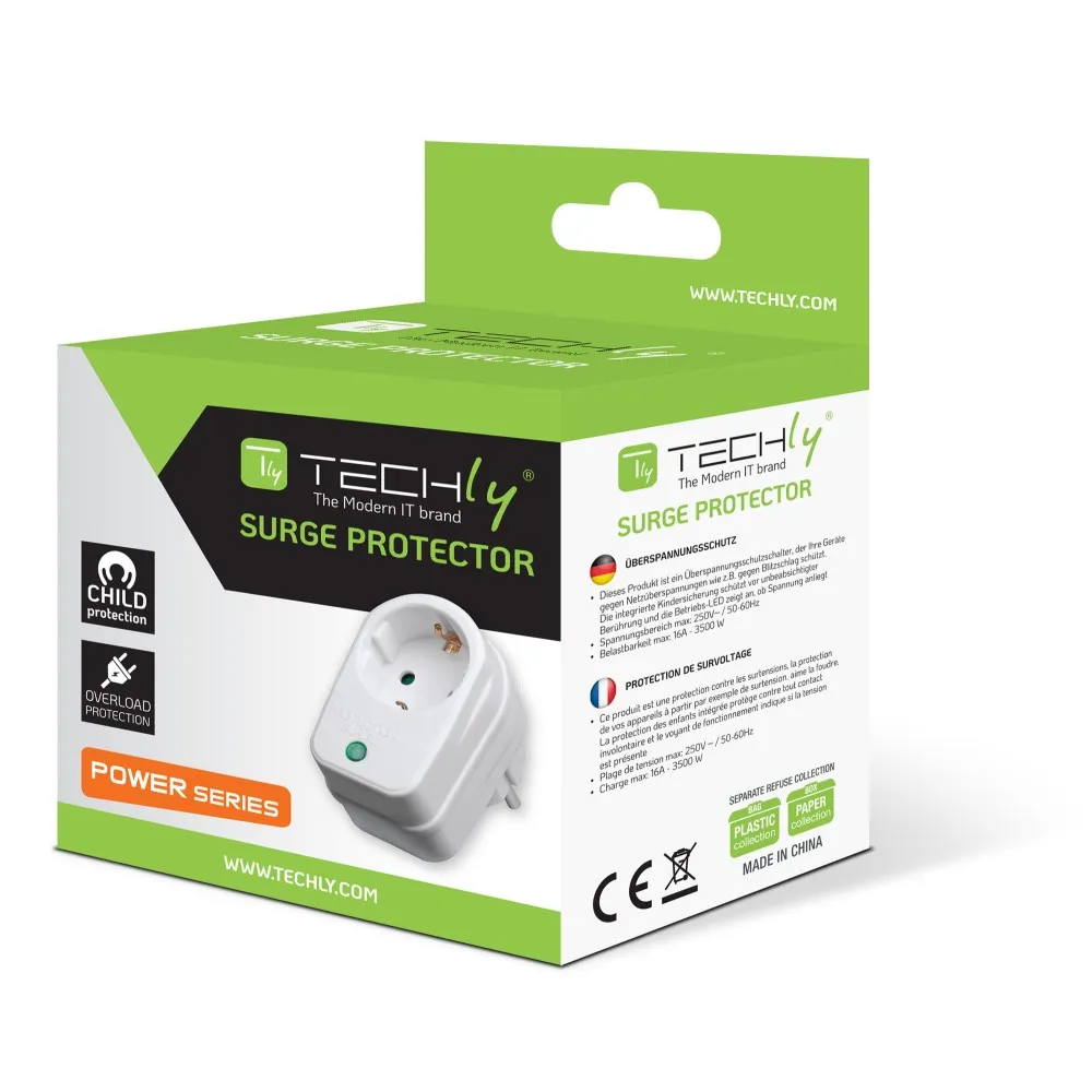 Techly IPW-ADP-SURGET surge protector – slika 2
