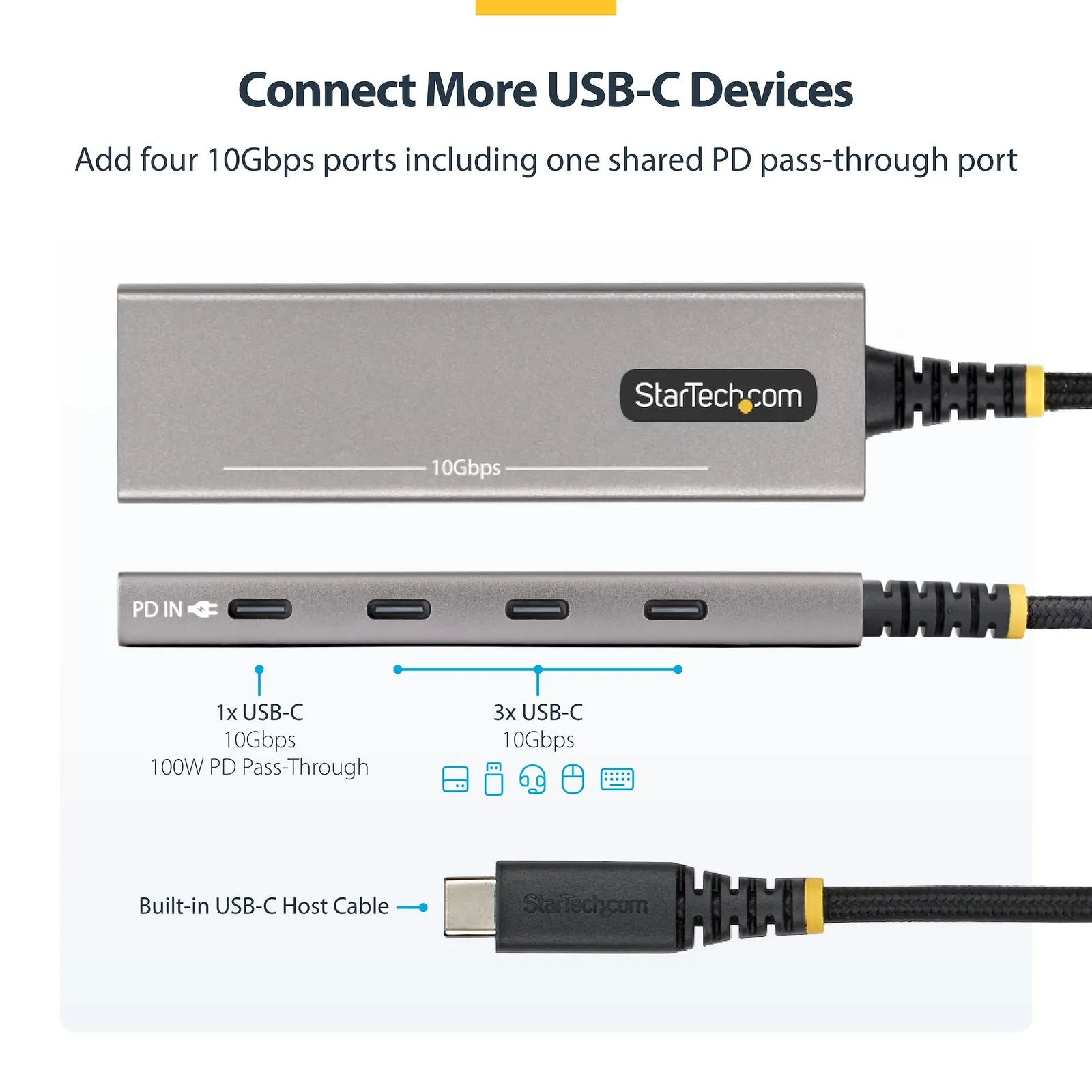 StarTech.com 309B-USBC-HUB interface hub – slika 5