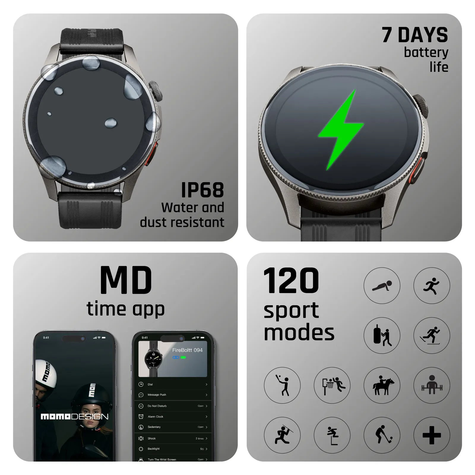 Cellularline BTMOMOWATCHRK smartwatch / sport watch – slika 7