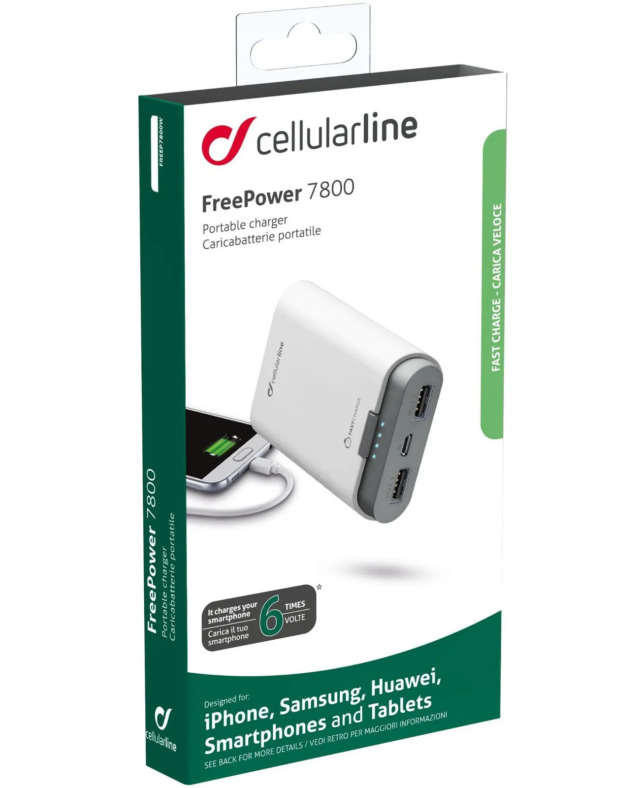 Cellularline FREEP7800W power bank – slika 2