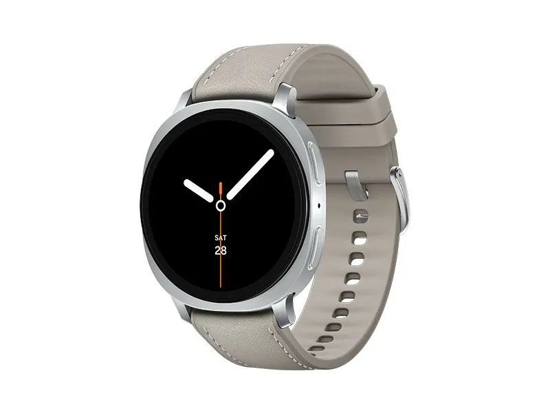 Samsung Galaxy Watch8 Galaxy Watch 8, LTE + Bluetooth, 44mm, Sport Band, White, S/M + Hybrid Band, Taupe
