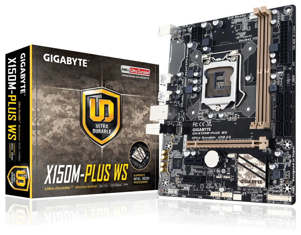 GIGABYTE GA-X150M-PLUS WS motherboard