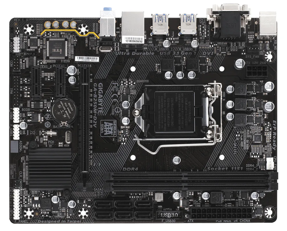 GIGABYTE GA-B250M-D2V Bulk – slika 2