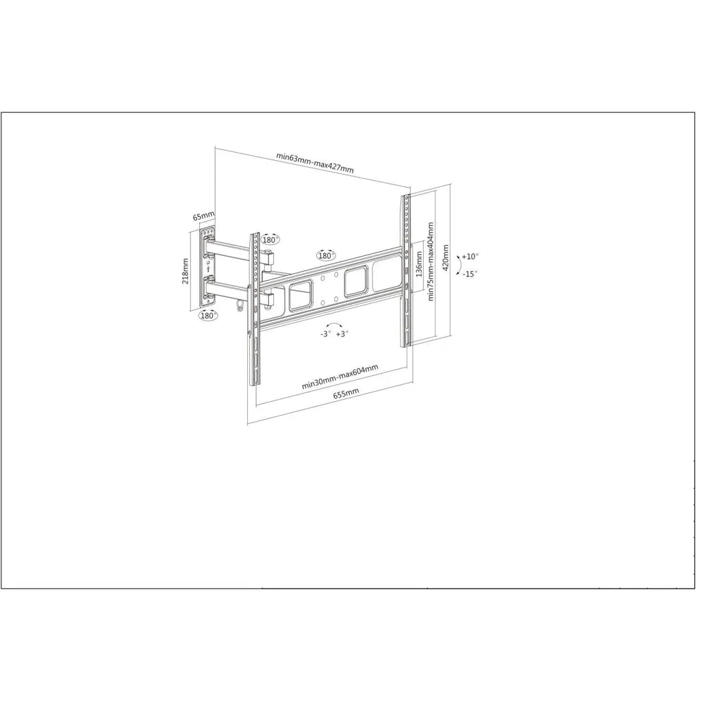 Manhattan 461337 monitor mount / stand – slika 5