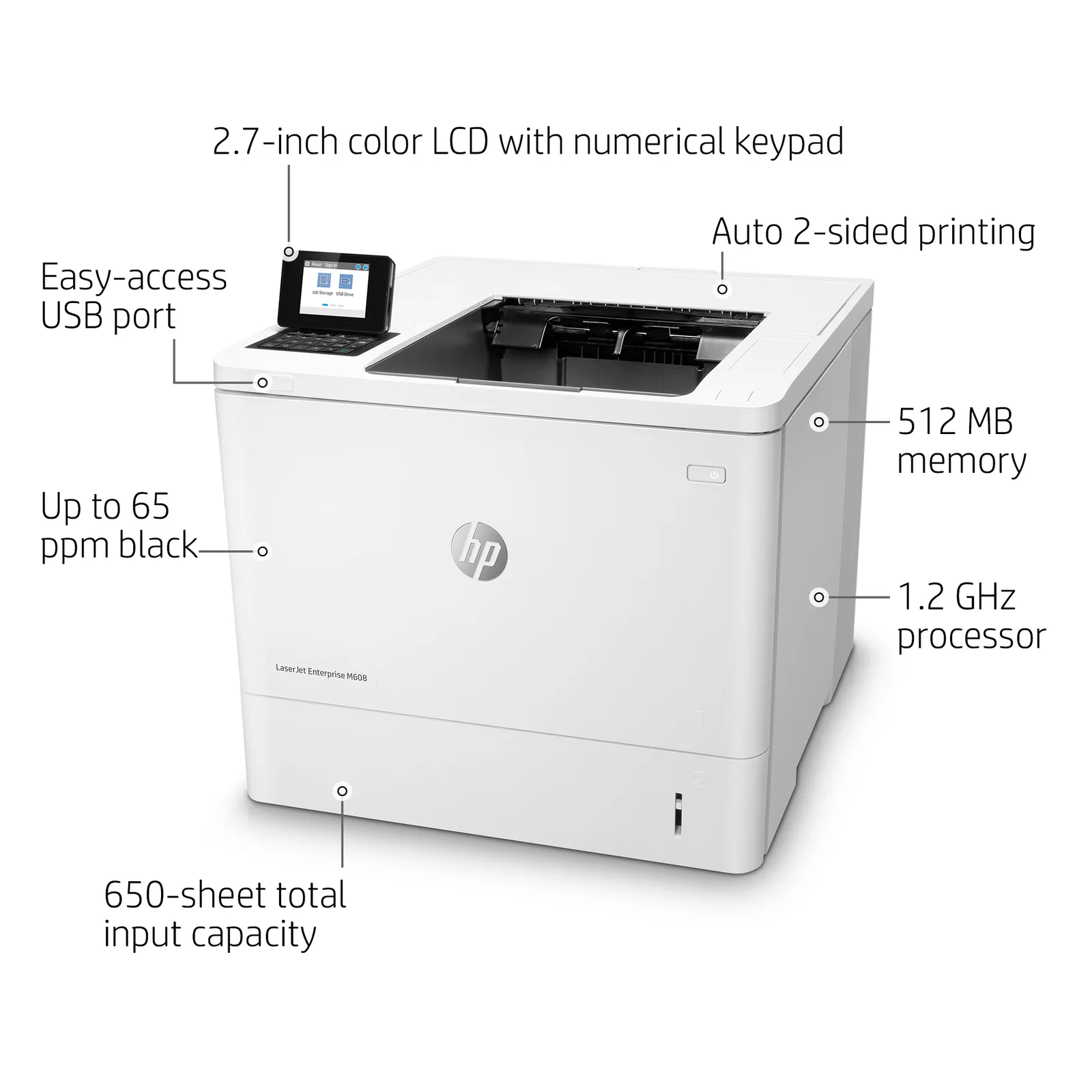 HP LaserJet Enterprise M608dn – slika 7