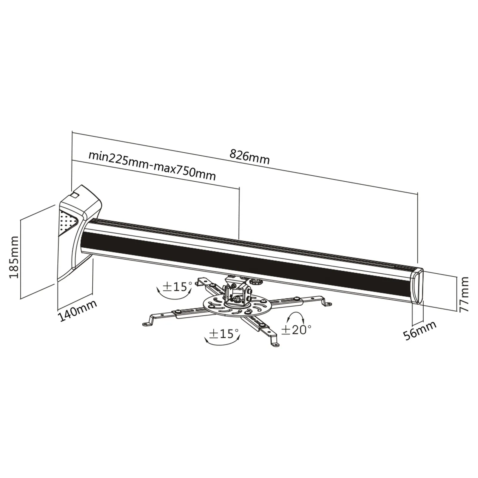 InLine 23139A TV mount/stand – slika 2