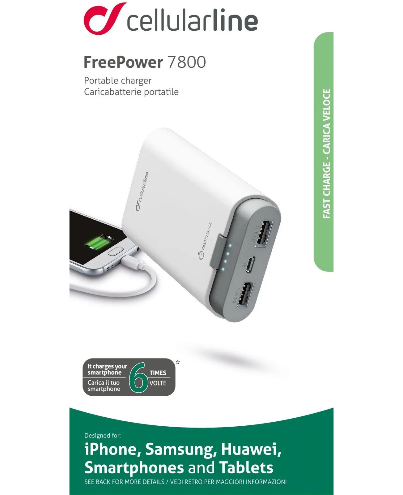 Cellularline FREEP7800W power bank – slika 3
