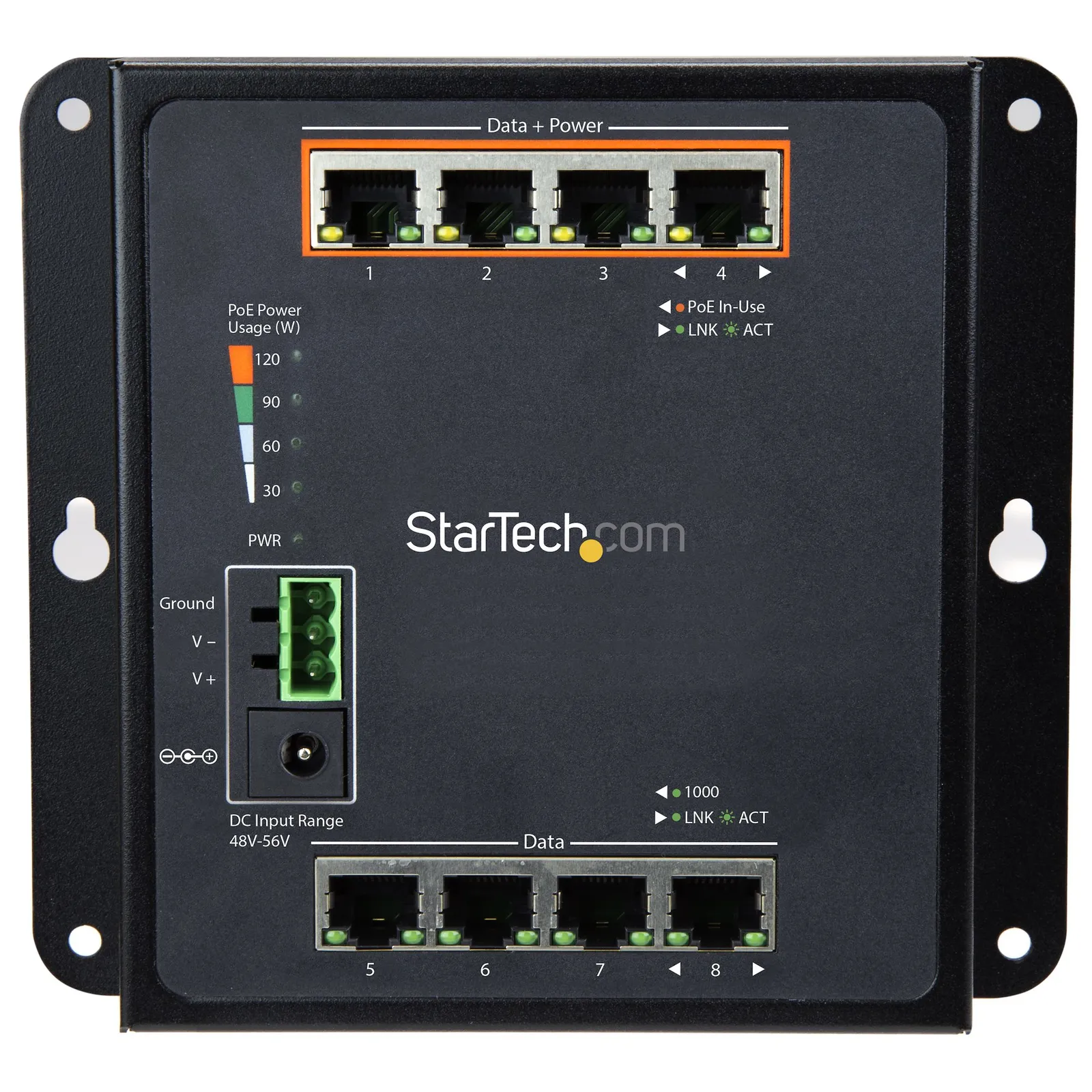 StarTech.com IES81GPOEW network switch – slika 3