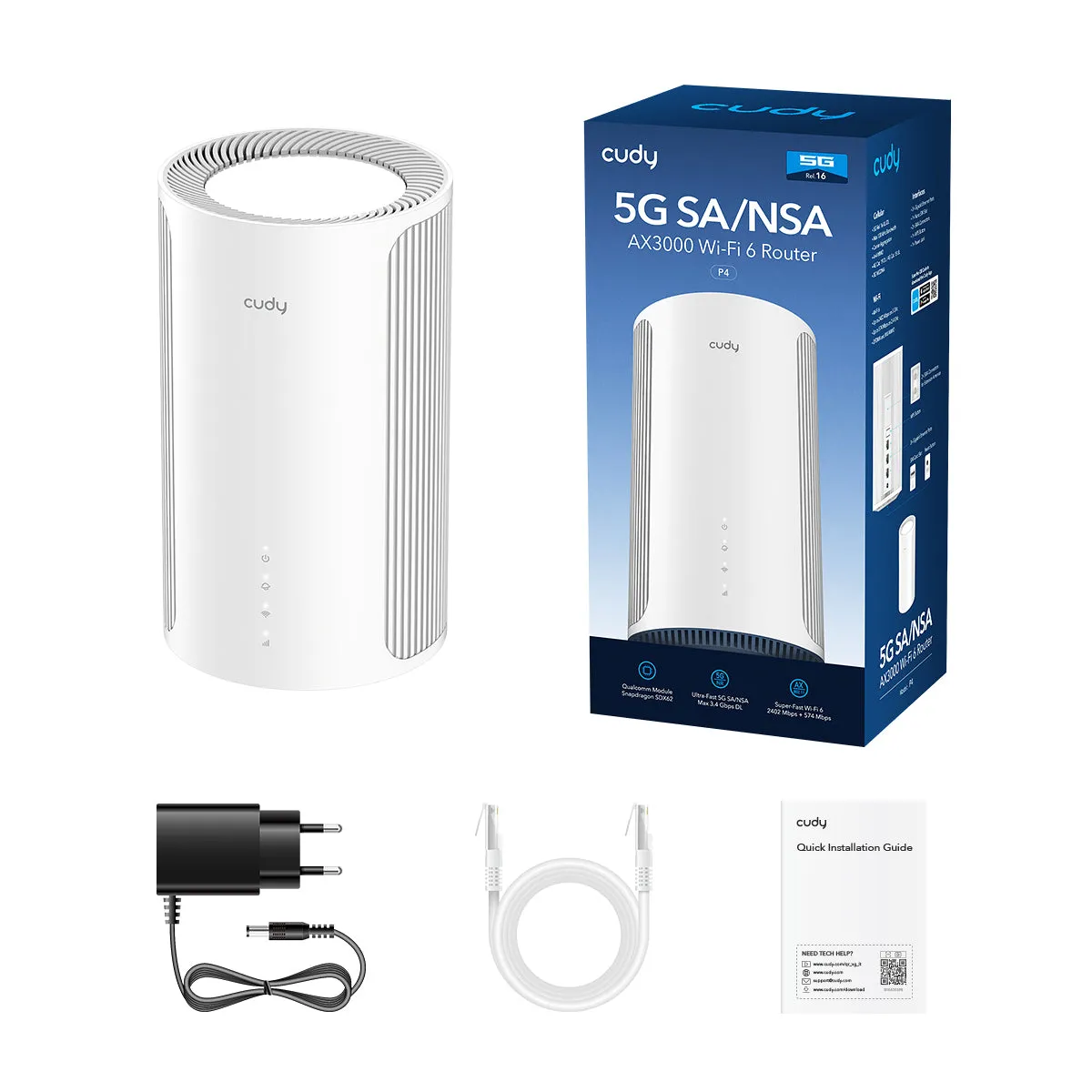 Cudy 5G SA/NSA AX3000 Wi-Fi 6 Router, P4 1.0 wireless router – slika 4