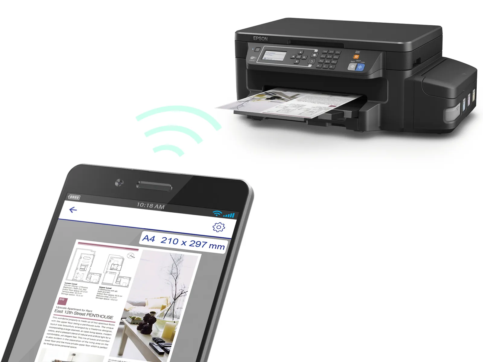 Epson EcoTank ET-3600 inkjet printer – slika 2