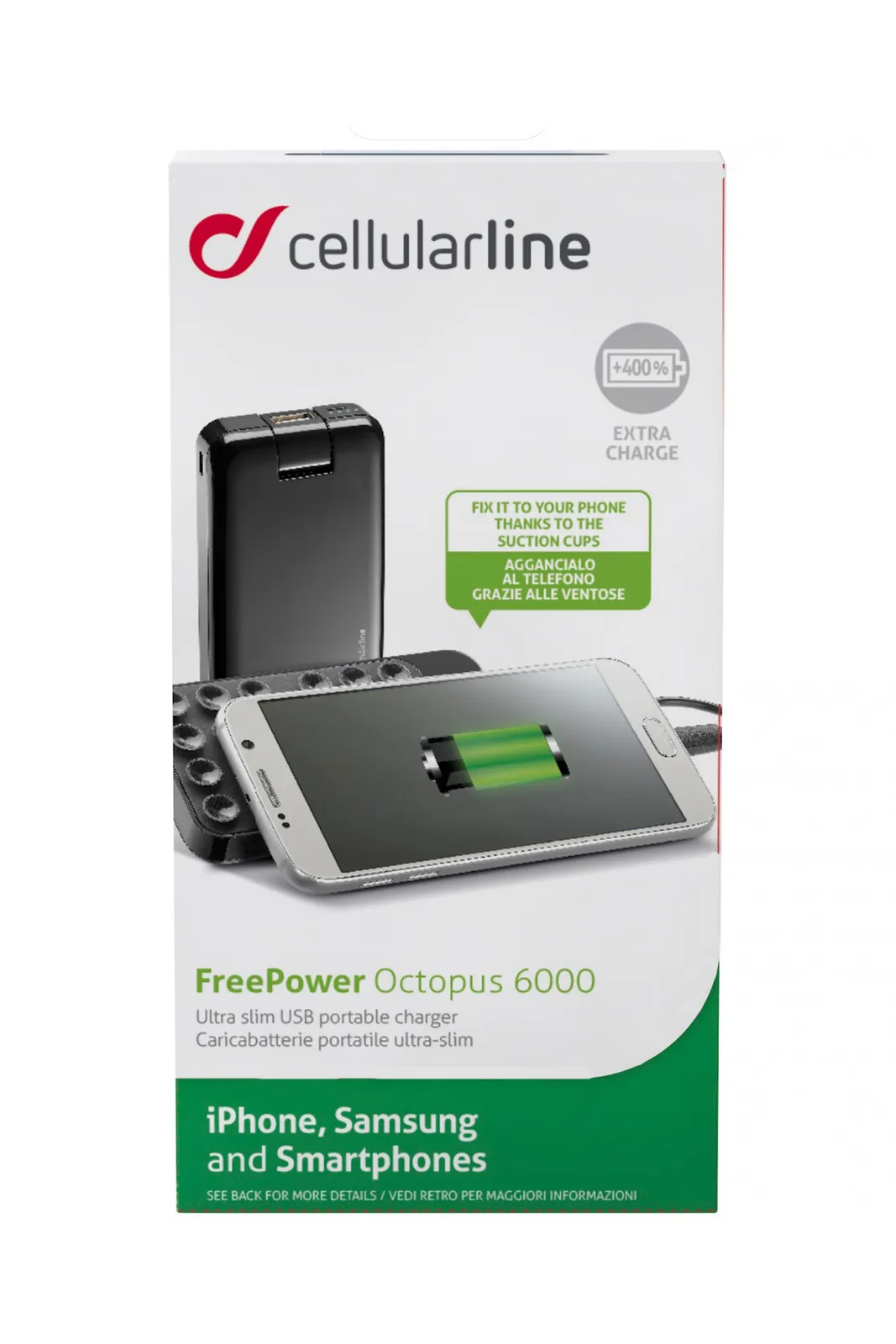 Cellularline FREEPOCTOP6000K power bank – slika 2