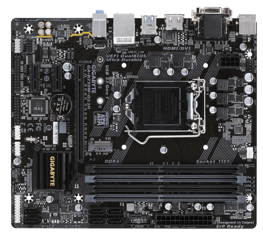 GIGABYTE GA-B250M-DS3H Bulk – slika 4