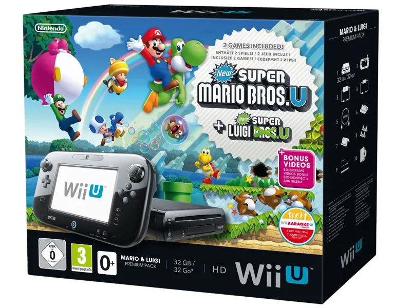 Nintendo Wii U Mario + Luigi Premium Pack 32GB