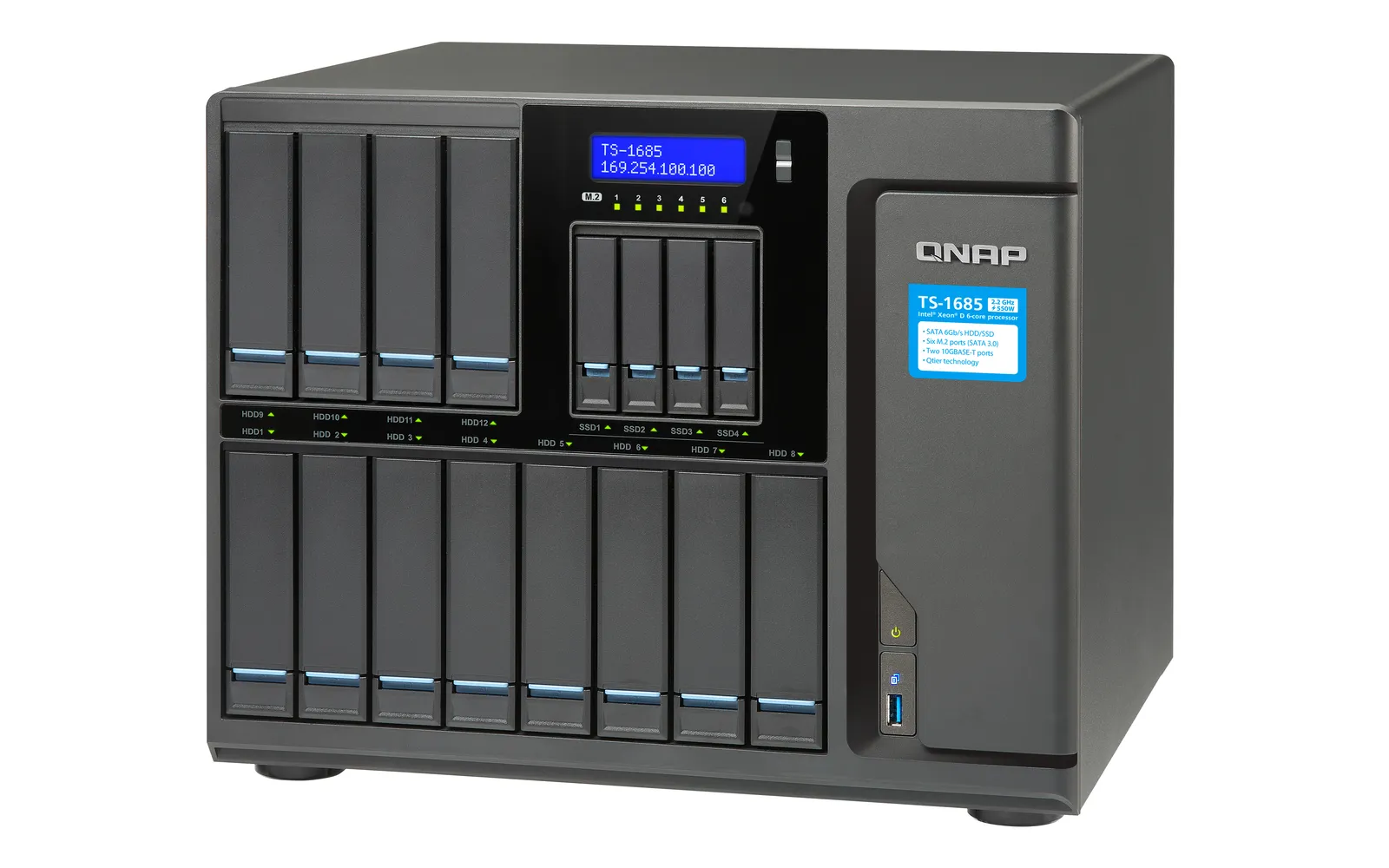 QNAP TS-1685-D1521-32G 48TB (12 x 4TB Seagate IronWolf HDD) – slika 7