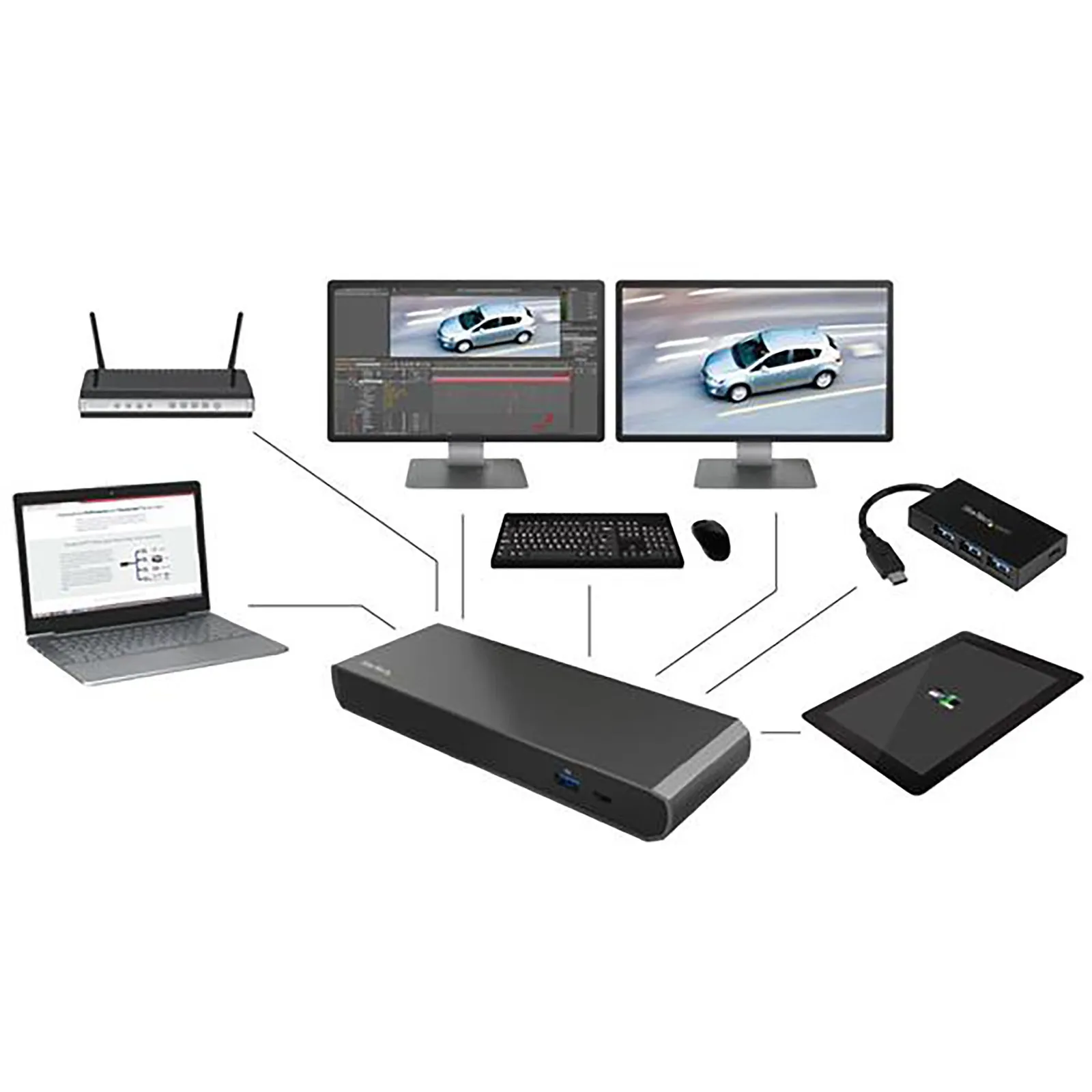 StarTech.com TB3DK2DPPDUE laptop dock/port replicator – slika 6