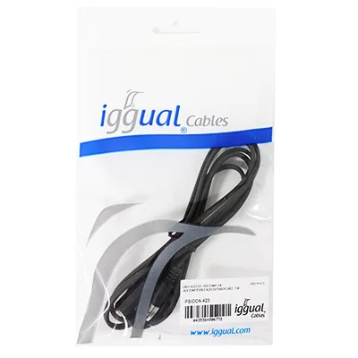 iggual 3.5mm - 3.5mm, m-f, 1.5m audio cable – slika 2