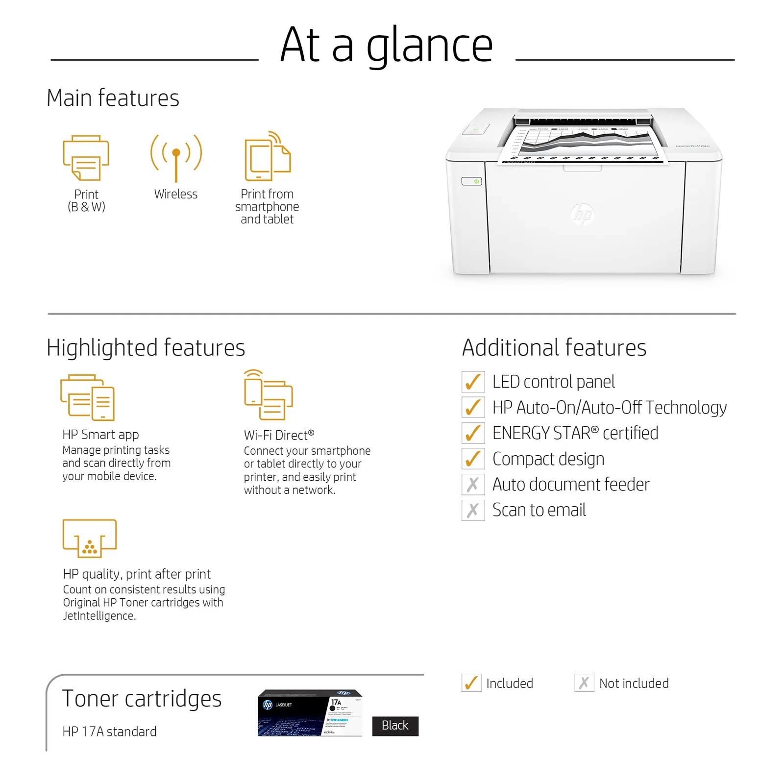 HP LaserJet Pro M102w Printer – slika 10