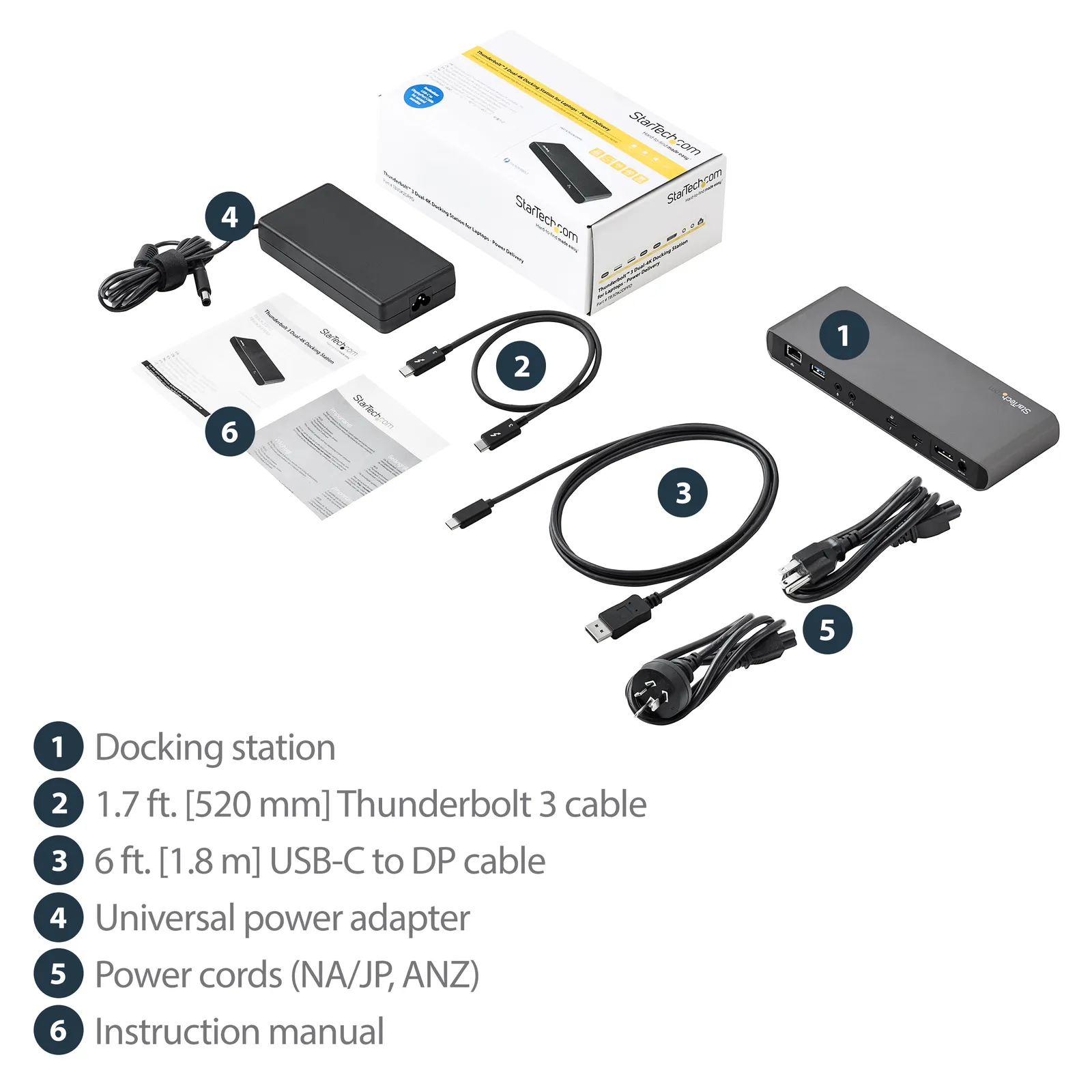 StarTech.com TB3DK2DPPD laptop dock/port replicator – slika 10