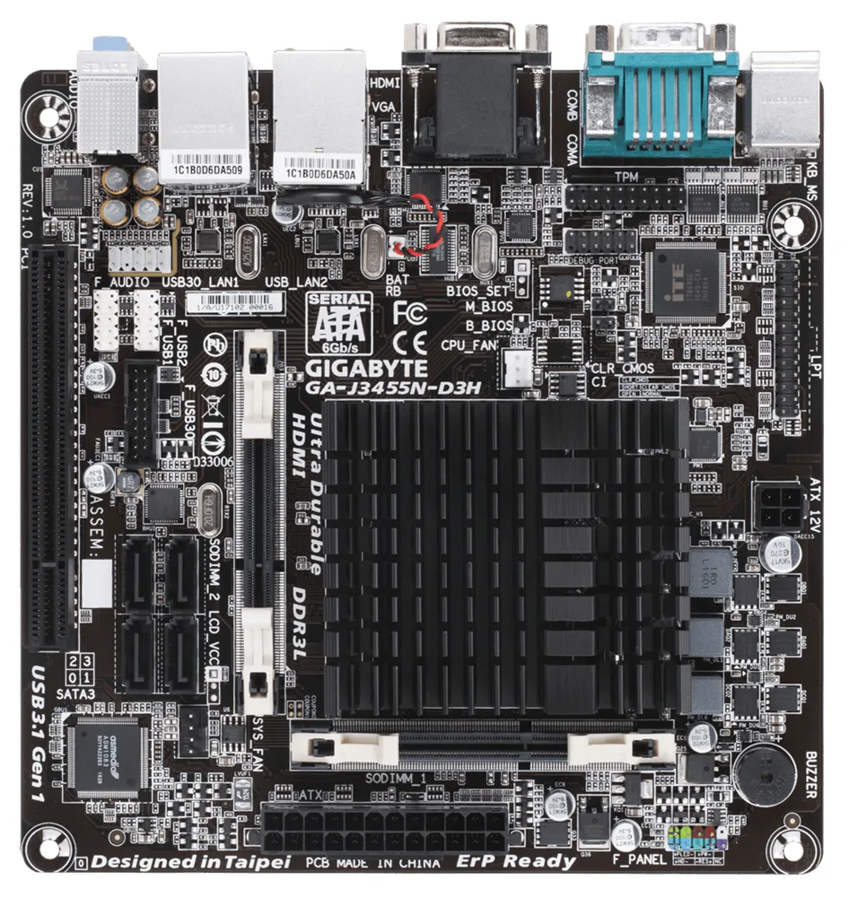 GIGABYTE GA-J3455N-D3H (rev. 1.0)