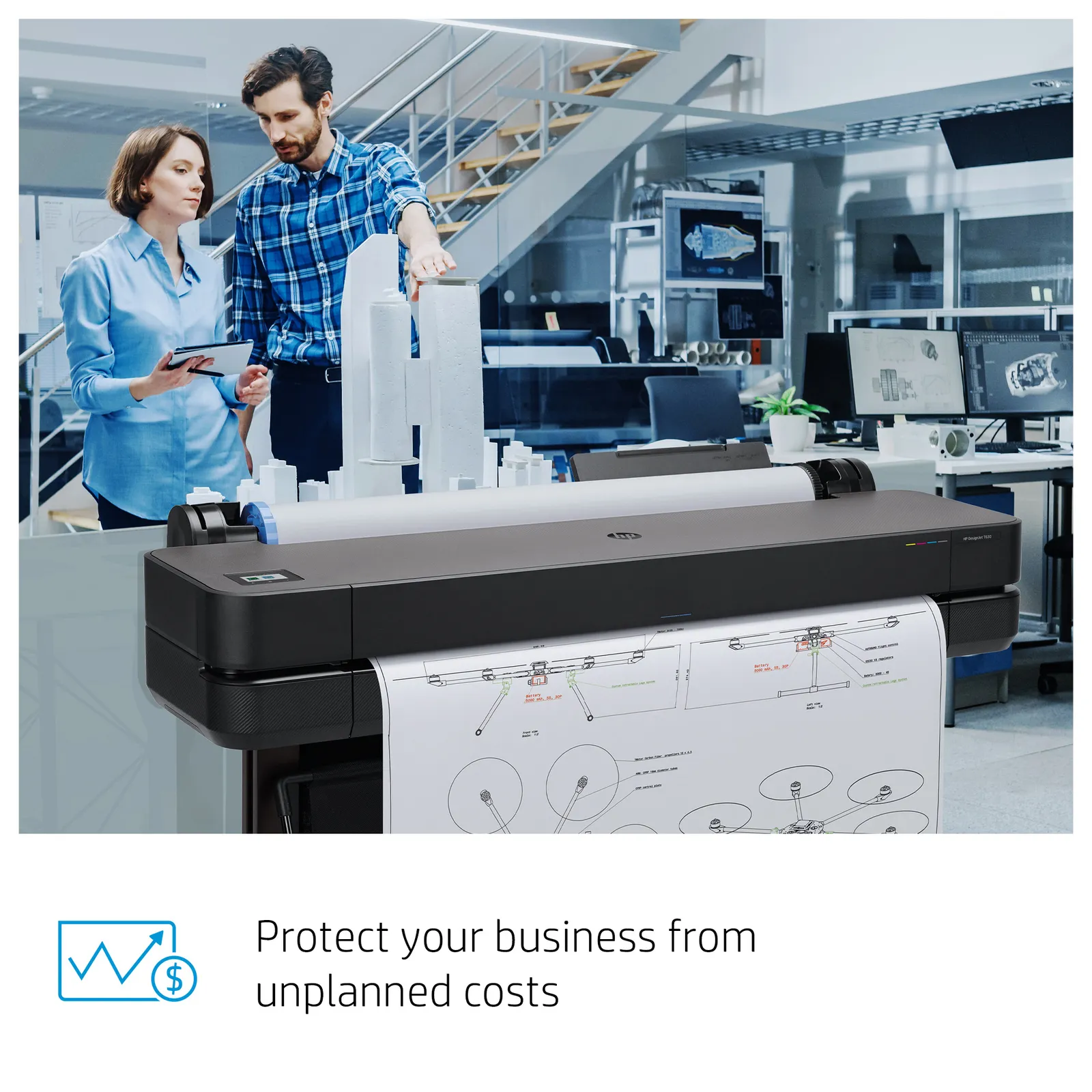 HP DesignJet T1600 36-in PostScript Printer large format printer – slika 4