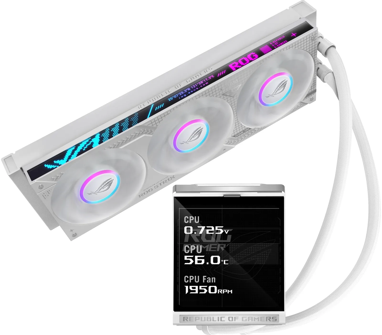 ASUS ROG Strix LC IV 360 ARGB LCD White Edition