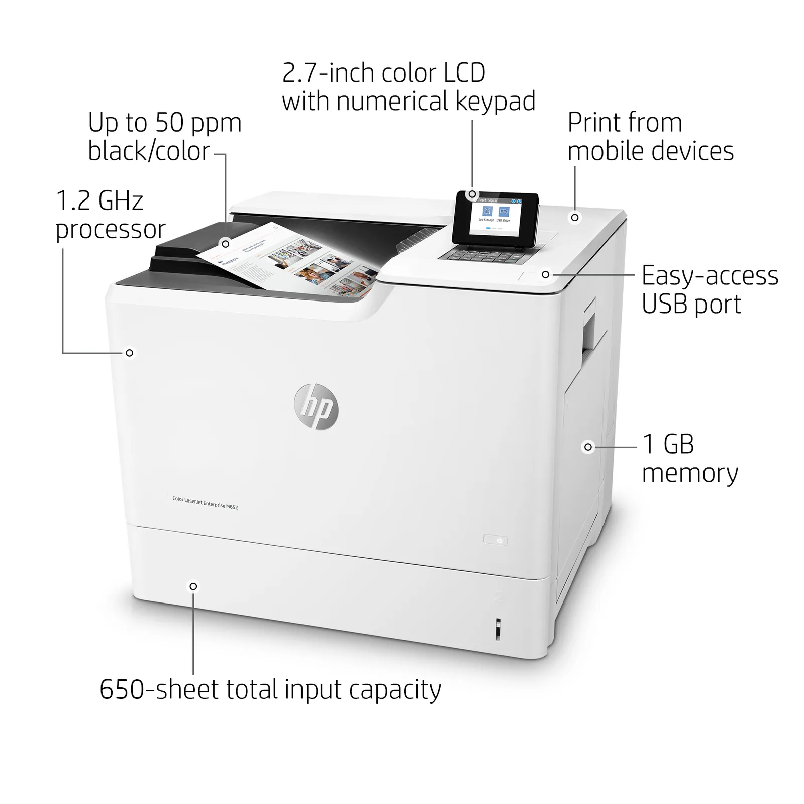 HP Color LaserJet Enterprise M652n – slika 10