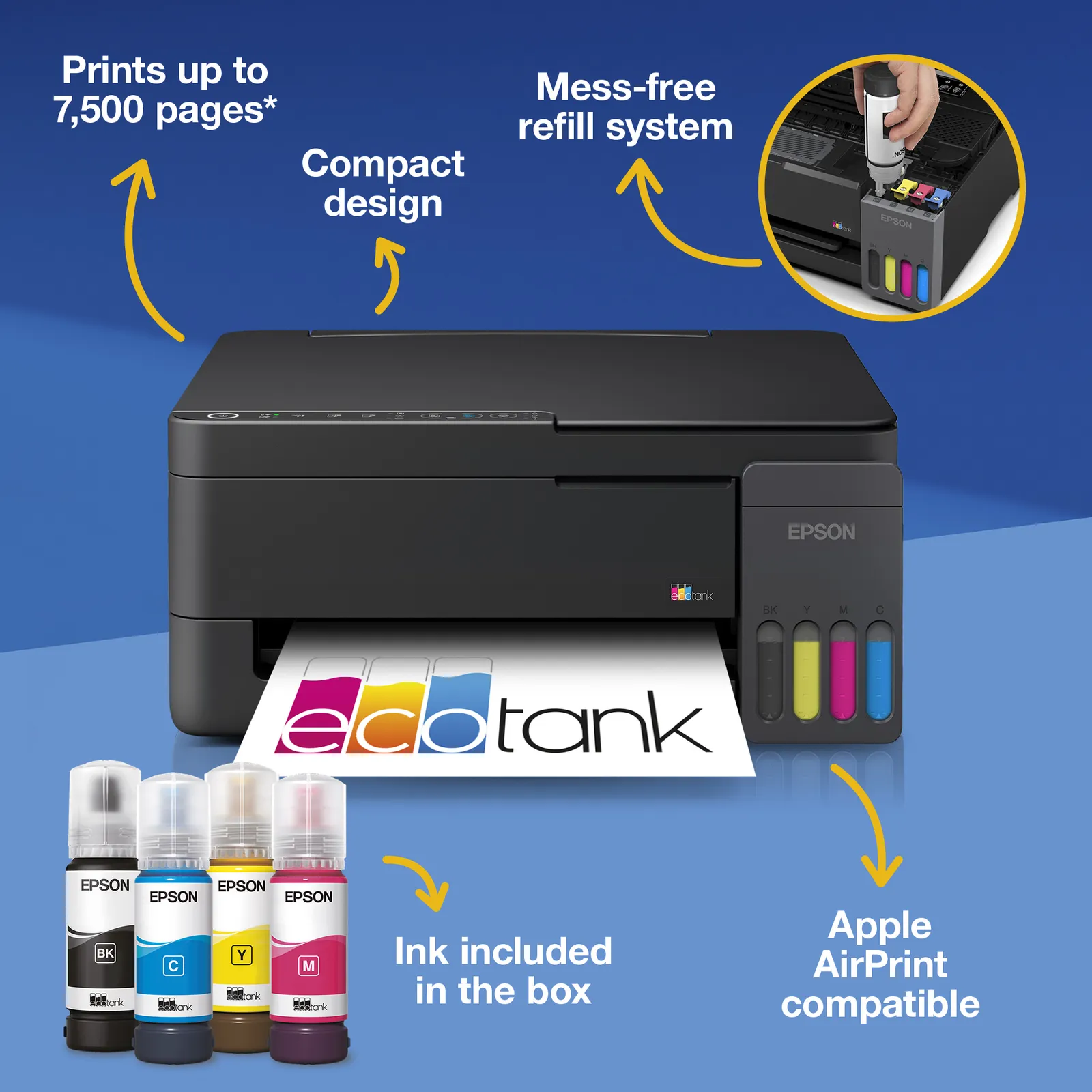 Epson EcoTank ET-2910 inkjet printer – slika 2