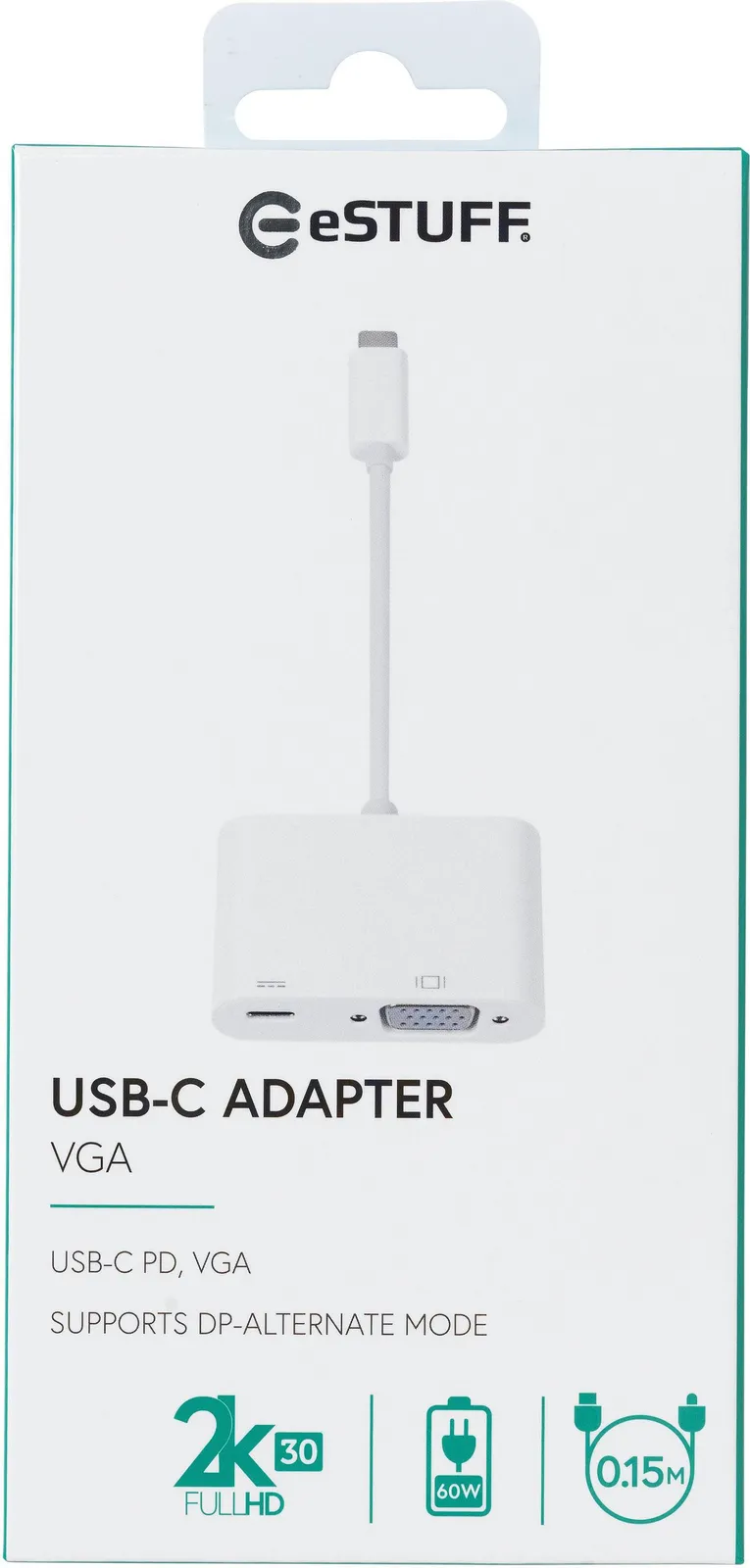 eSTUFF USB-C VGA Charging Adapter – slika 2